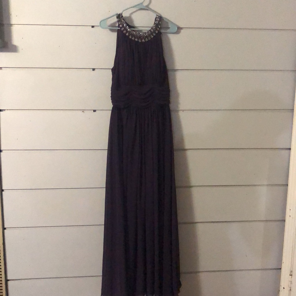 Purple Evening Gown. Size 10
